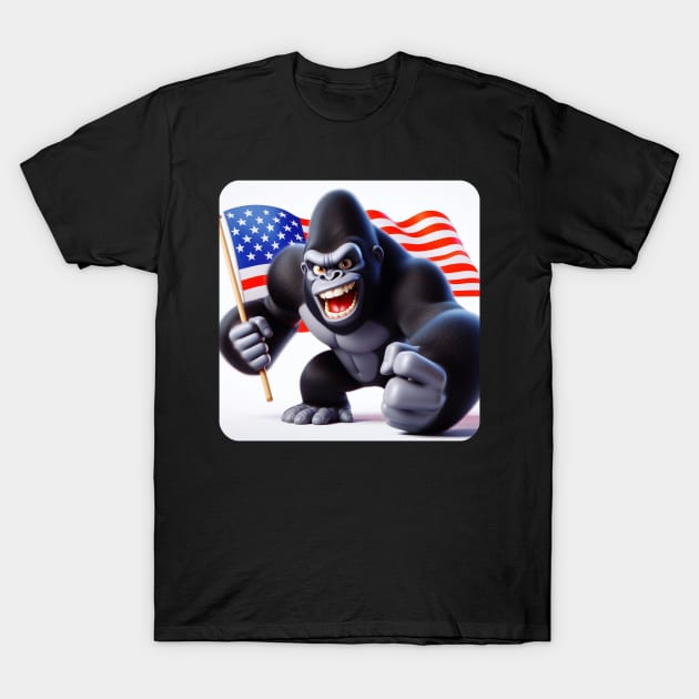 Grumpy Gorilla #1 T-Shirt by The Black Panther